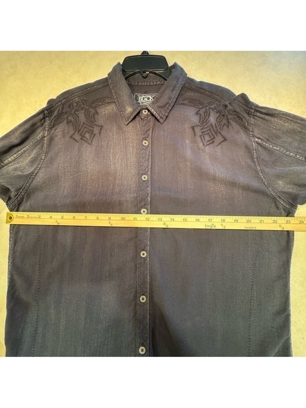 Buckle Black Men's Long Sleeve Shirt XL Athletic Fit - Picture 5 of 9